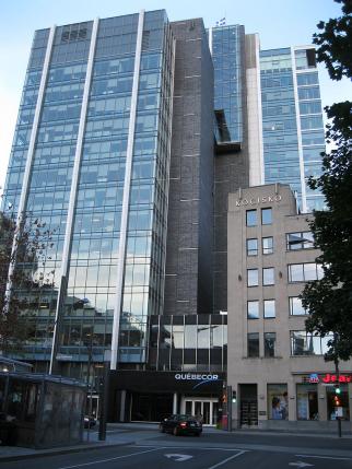 Quebecor headquarters in Downtown Montreal